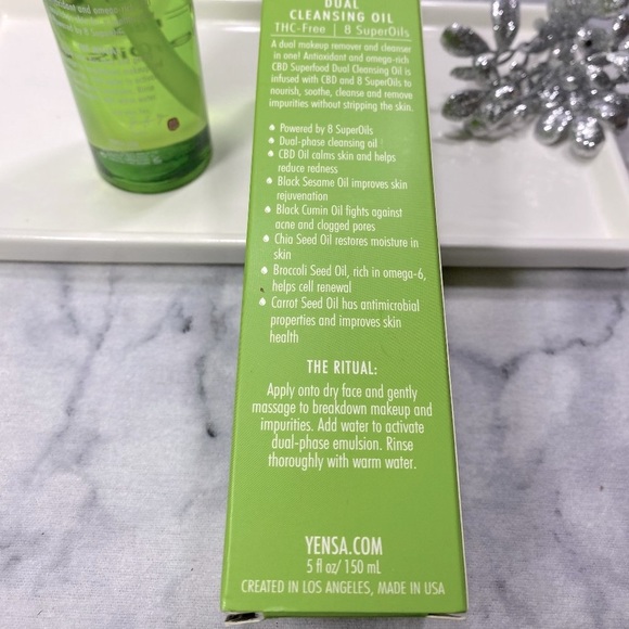 Yensa CBD Superfood Dual Cleansing Oil, NEW - Full Size 150 ml - Picture 6 of 12